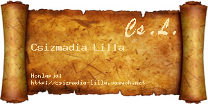 Csizmadia Lilla névjegykártya